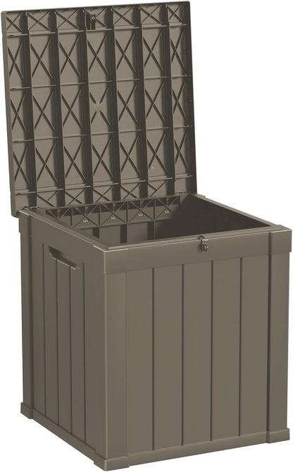 50 GallonOutdoor Storage Box,Resin Deck Boxes Waterproof, IndoorOutdoor Bin for Package Delivery, Patio Cushions, Gardening Tools, Lockable, UV Resistant