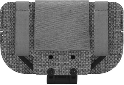 Let Me Be Airsoft Plate Carrier Molle Phone Carrier Outdoor Lightweight Navigation Board，Wide Angle Foldable Phone Holder Chest Rig Hovering Mount Tactical Vest Accessory (Wolf Gray)