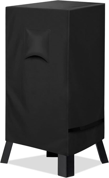 iCOVER 30 inch Smoker Cover for Masterbuilt - 21" L X 18" D X 33" H 600D Square Smokers Covers Water Proof Canvas Heavy Duty for 30-Inch Electric Vertical BBQ, Black, #G21611