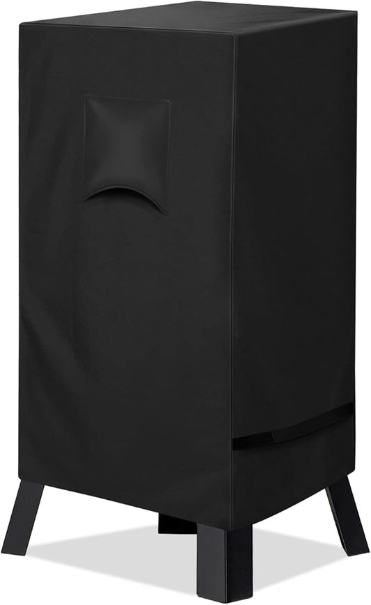 iCOVER 30 inch Smoker Cover for Masterbuilt - 21" L X 18" D X 33" H 600D Square Smokers Covers Water Proof Canvas Heavy Duty for 30-Inch Electric Vertical BBQ, Black, #G21611