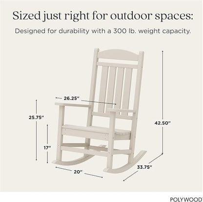 POLYWOOD Presidential Rocking Chair in Sand - Image 2