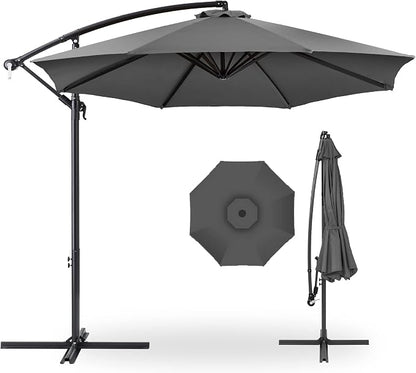 Best Choice Products 10ft Offset Hanging Market Patio Umbrella w/Easy Tilt by Unknown