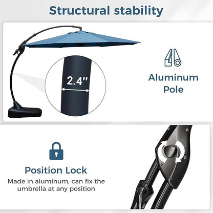 Grand patio 12FT Sunbrella Cantilever Umbrella - Image 6