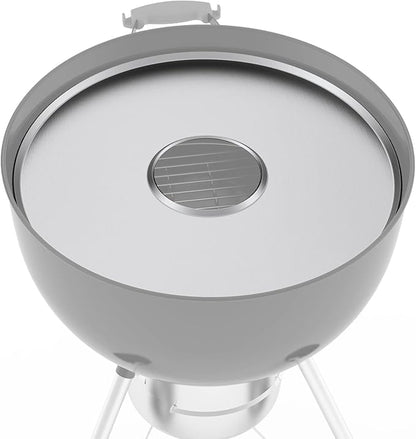 Stanbroil Round Griddle Insert for Weber 22" Kettle Charcoal Grills, Stainless Steel Flat Top Griddle Plate Plancha Kettle Grill Accessory
