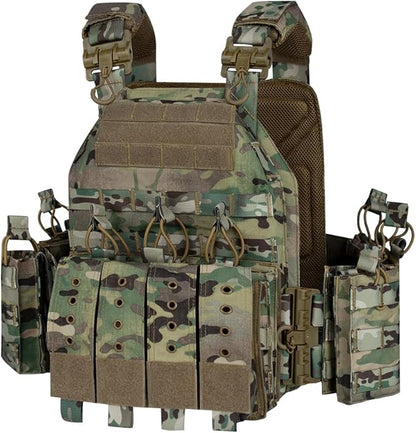 YAKEDA Quick Release Tactical Outdoor Vest for Adult