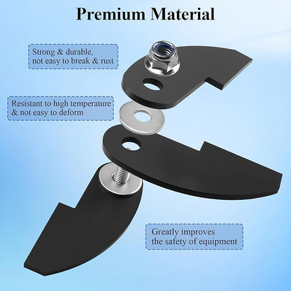 1 Pc 8 x 2 1/4" Large Heavy Duty BBQ Smoker Hinge, Compatible with Burn Shop BBQ Smoker Hinge Doors, Fit for 3/16" Plate Steel, with Bolt, Nut, Washers