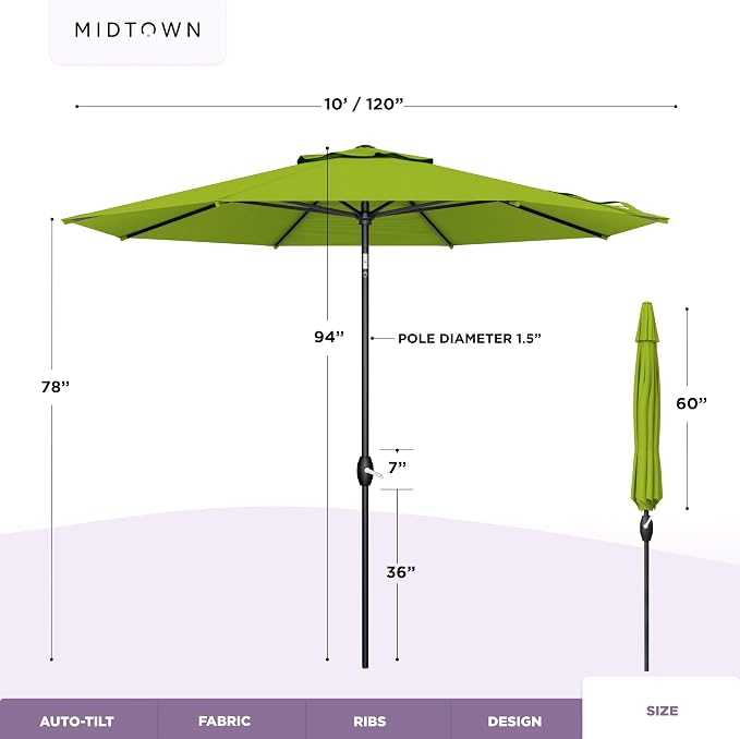 Midtown Umbrellas – The Swilt 8 Ft Patio Umbrellas - Image 6