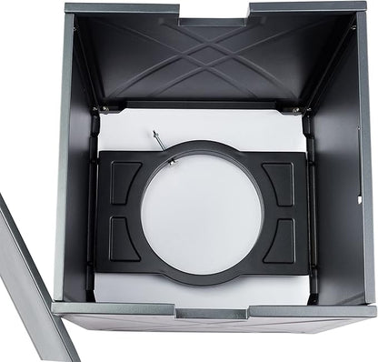 Propane Tank Cover Table, Square Propane Tank Holder Hideaway for 20 lb Propane Tanks, Gas Tank Storage Side Table - Carbon Gray