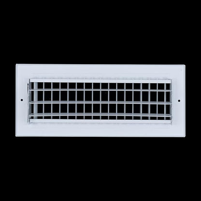 Fits 12x4 Duct Opening Steel Adjustable Air Supply Grille by Handua | Register Vent Cover Grill for Sidewall and Ceiling | White | Outer Dimensions: 13.75" X 5.75"