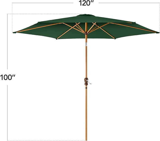 Best Choice Products 10ft Market Umbrella, Outdoor Sun Shade - Image 2