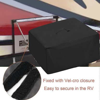 Gas Grills Cover for Flame King - YSNHT500 RV Or Trailer Mounted BBQ, Portable Motorhome Gas Grill Covers, Waterproof Outdoor Natural Gas Grills Cover-15 D x 20" W x 7.5" H