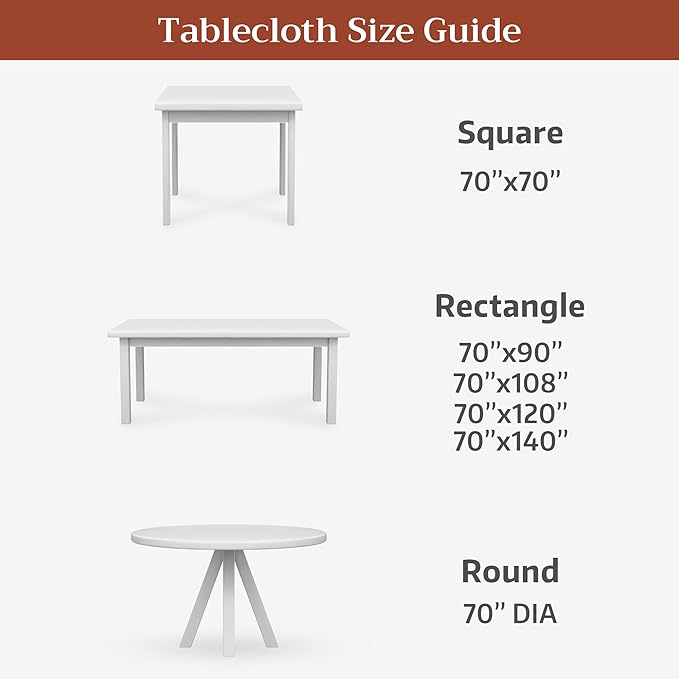 Maison d' Hermine Premium Table Cloth Rectangle Table 100% Combed Cotton 140 x 70 Inches Tablecloth Reusable Decorative for Dining Room, Farmhouse, Home, Party, Festive & Wedding - Mosaic