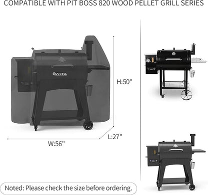 Grill Cover for Pit Boss 820 Series, Pro Series 850 Pellet Grill, Waterproof & Heavy Duty Pit boss Accessories for Pit Boss Pellet Smoker Cover
