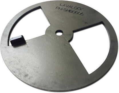 LavaLock Smoker Pinwheel bbq air damper pit grill vent, STEEL 4 6 8 12 (4" diameter)