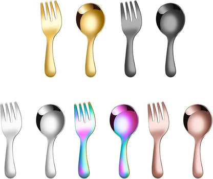 2 Pcs Portable Fork Spoon Tableware Portable Spoon and Fork Set Cutlery for Camping Picnics and Outdoor Dining Camping Dining Set