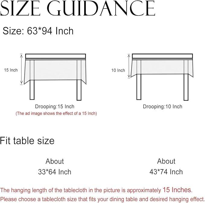 ISAENNE Designer Bohemian Floral Long Rectangle Table Cloth,Linen Colorful Tablecloth,Wrinkle Resistant Decor Tablecloths for Dining Thanksgiving Kitchen Party Christmas,63"*94"-Estevan B