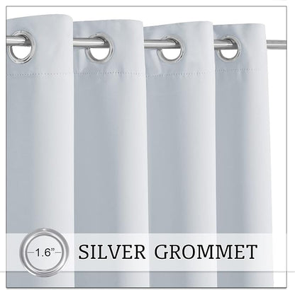 RYB HOME White Curtains for Outdoor Patio Waterproof - Image 7