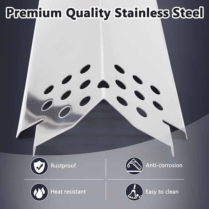 Grill Replacement Parts for Nexgrill 4 Burner 720-0830H, 720-0783E, Nexgrill 720-0888, 720-0888N. Grates, Grill Burner Tubes, Heat Plates and Igniters Replacement Kit for Home Depot Nexgrill 720-0830H