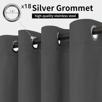 Easy-Going Outdoor Curtains for Patio 1 Panel, 150x84 inch, Weatherproof - Image 2