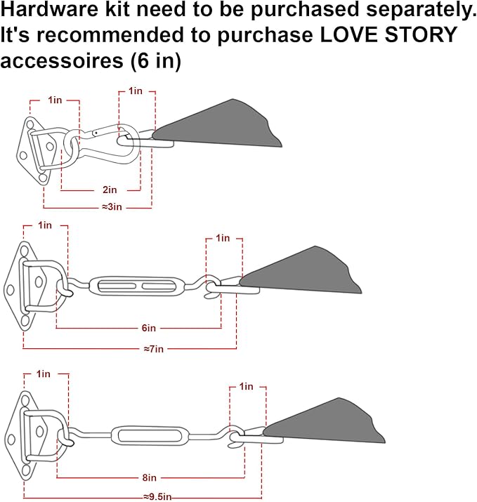 LOVE STORY Custom Size 8' x 12' x 14.4' Sun Shade Sail, Turquoise Blue | HDPE - Image 3