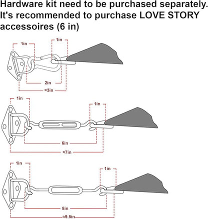 LOVE STORY Custom Size 11' x 11' x 11' Sun Shade Sail - Image 3