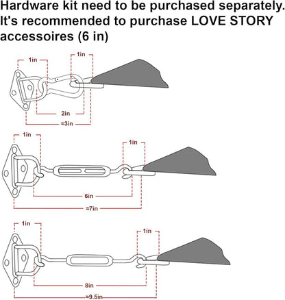 LOVE STORY Custom Size 11' x 11' x 15.6' Sun Shade Sail, Piquant Green | HDPE - Image 3