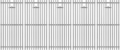 16517 Stainless Steel 5 Cooking Grates Replacement Parts for Bull Angus 40" Grill 57568 57569 57568CE 57568AGA 57569CE Brahma Lion Premium L90000 57569CE 57569CE Gas Grill 19-1/4"