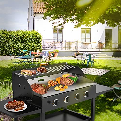 BBQ-PLUS Griddle Wind Guard/Wind Screen and Griddle Warming Rack - Image 6