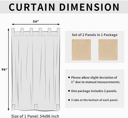 Easy-Going Outdoor Patio Curtains 2 Panels, 54x96 inch, Porch and Pergola - Image 6