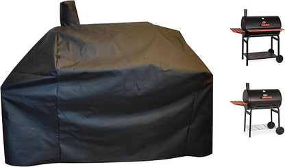 Grill-Smoker-Cover Sized for Char Griller Grill Smoker 2823, 2123 600D Heavy Duty Canvas Water Proof All Weather Off-Set Charcoal Smoker Cover G21616