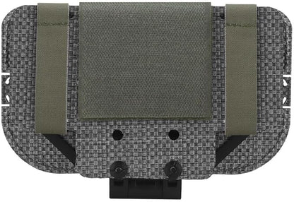 Let Me Be Airsoft Plate Carrier Molle Phone Carrier Outdoor Lightweight Navigation Board，Wide Angle Foldable Phone Holder Chest Rig Hovering Mount Tactical Vest Accessory (Ranger Green)