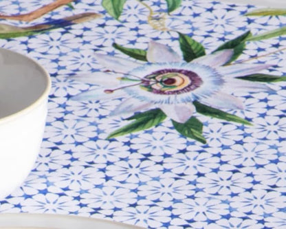 Maison d' Hermine Table Cloth Square Table 100% Cotton 54 x 54 Inches Tablecloth Reusable Decorative Everyday Use for Dining Room, Farmhouse, Home, Party, Festive & Wedding Spring Summer - Passiflora