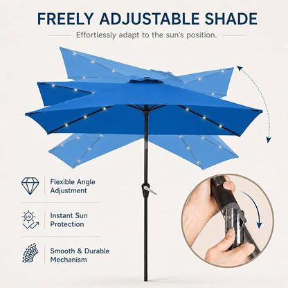 6.5 x 10ft Rectangular Patio Umbrella - Image 5