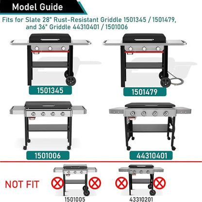 ZJYWSCH Grill Cover for Weber Slate 28" Griddle Outdoor Waterproof 600D Heavy Duty Webber Slate 28 inch Flat Top Rust-Resistant Griddle Grill Cover with Straps