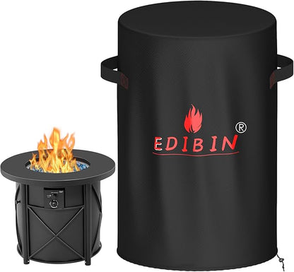 31 inch Round Fire Pit Cover for Bali Outdoors 30 in Round Fire Pit Table, 31" D x 25.5" H Waterproof Cover for Bali Outdoors 30inchFire Pit