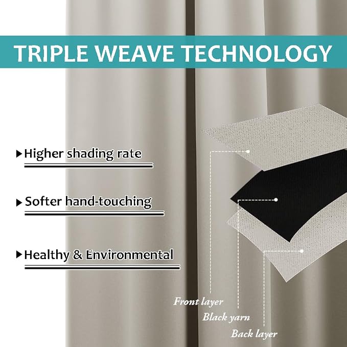 NICETOWN 2 Panels Patio Curtains - Image 5