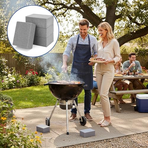 4 Pack Grill Cleaning Bricks Pumice Stone Cleaner Blocks - Image 4