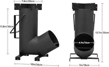 Stanbroil Portable Rocket Stove Cooking Ovens, Wood Burning Stove for Outdoor Cooking, Backyard, Camp Cooking and Off-Grid