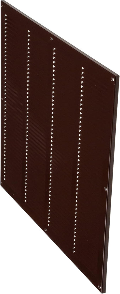 Repa Market Air Vent Cover 16x16 Inch (Outer Dimensions) Brown Galvanized Steel Louvered Grill Cover with Mesh Screen/Wall or Ceiling Vent/HVAC Register for Indoor and Outdoor Ventilation