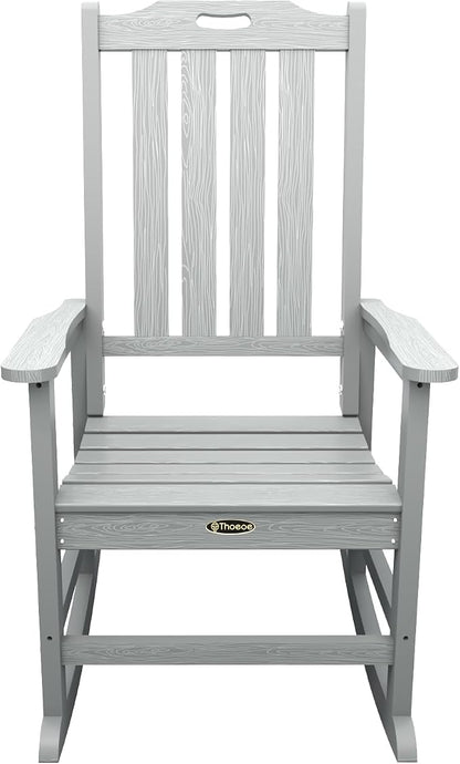 THOEOE Outdoor Rocking Chairs Set of 8, Oversized Patio Rocking Chair | HDPE - Image 8
