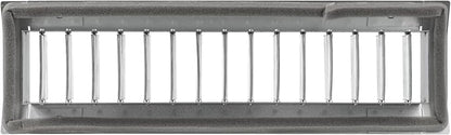 Repa Market 13" x 3" Inch Air Exhaust Grille for Round Ducts - Adjustable Louvre Blade Air Register - Galvanized Air Supply Vent Cover - Side Fit Round Surface Canal Ducting from 6.30" to 15.74"