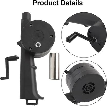 Manual Bellows for Barbecue, Handheld Air Blower Fire Starter, Portable Outdoor Charcoal Combustion Tool for Camping and Backyard Grill(Manual blowers)