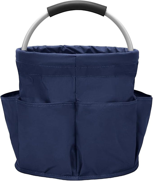 Multifunctional Folding Basket with Handles: Portable Picnic Baskets, Outdoor Beach Baskets, Garden Picking Baskets, Gift Baskets, Collapsible Bathroom Storage Baskets (Blue)