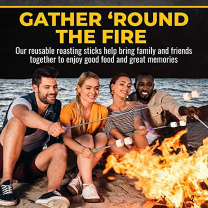 CORQUE Marshmallow Roasting Sticks, Smores Sticks, Extendable, Camping Skewer - Image 5