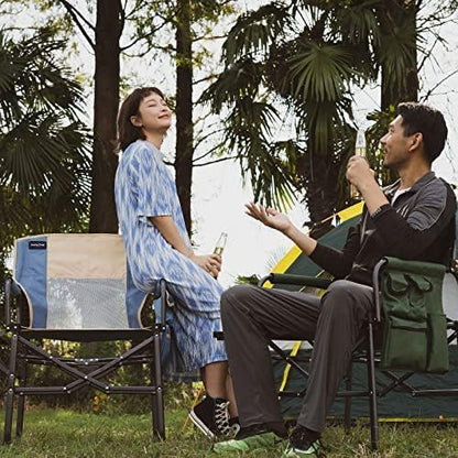 SUNNYFEEL Camping Directors Chair, Heavy Duty, Oversized Portable Folding Chair - Image 2