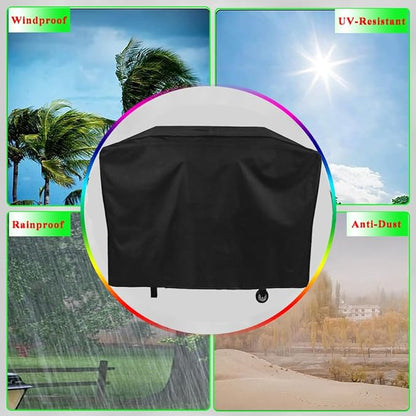 Griddle Cover for Blackstone Model 2165 Pro Series 2 Burner 22 Inch Griddle with Hood, 600D Heavy Duty Waterproof Flat Grill Cover for Blackstone 2165 Griddle Cover Replacement