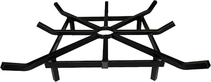 SteelFreak Super Heavy Duty Square Wheel Fire Pit Grate - Made in The USA (20 x 20 Inch)