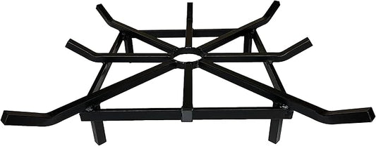 SteelFreak Super Heavy Duty Square Wheel Fire Pit Grate - Made in The USA (20 x 20 Inch)
