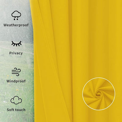 Easy-Going Outdoor Curtains for Patio 1 Panel, 110x84 inch, Weatherproof - Image 6