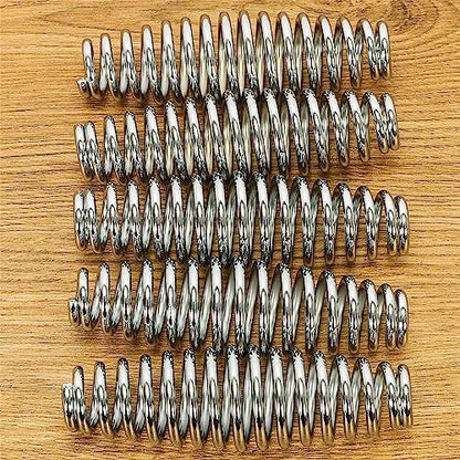 HECASA 5 Pcs 5" Spring Steel Spring Handle BBQ Smoker Grill Pit Wood - Image 7